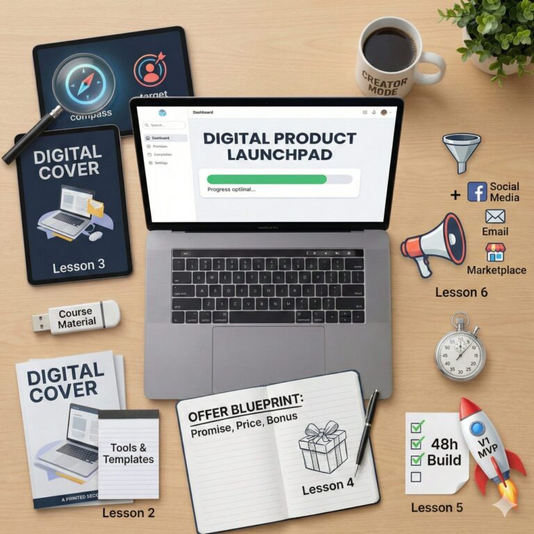 “De l’idée à la vente : lance ton premier produit digital en 7 jours